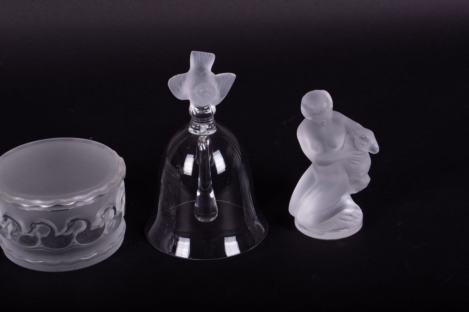 Four Lalique Crystal Table Objects - 2