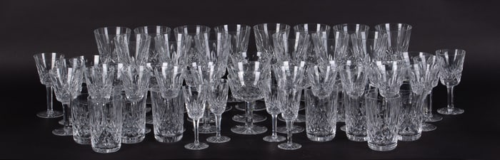 An Extensive Collection of Waterford Lismore Stemware