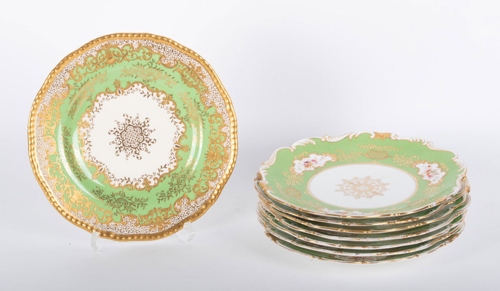 A Collection of Antique Coalport Porcelain Plates (1 of 4)