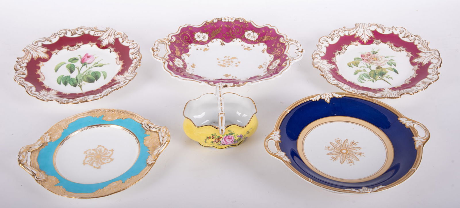 A Good Collection of Assembled Antique Staffordshire Porcelain (1 of 4)