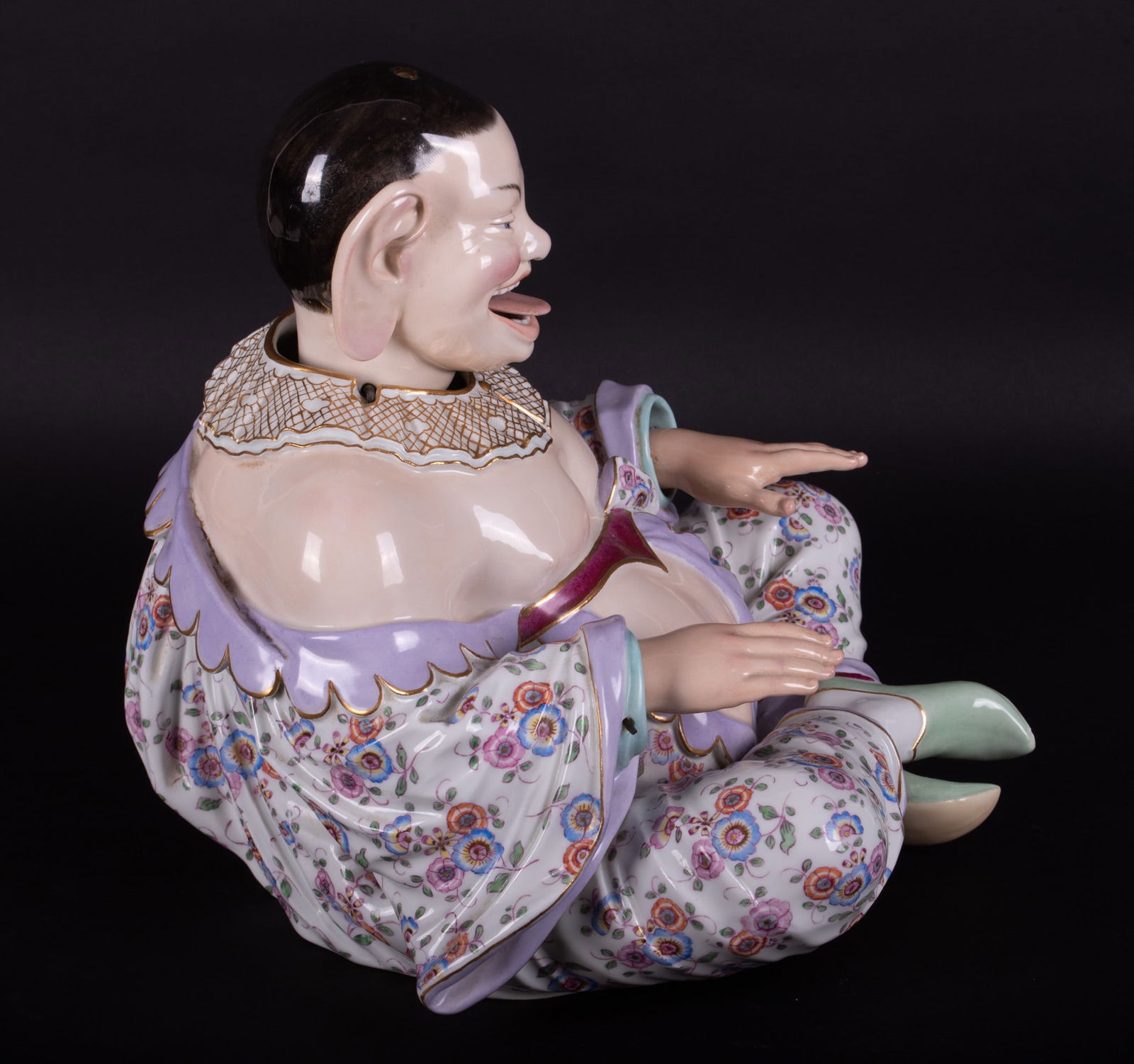 Meissen, a Large 19th Century Porcelain "Pagoda" Nodding Figure - 4