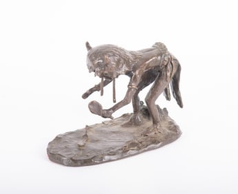 Robert H. Dick, Missouri (b. 1943), Native American Tribal Dancer, bronze, A.P. edition