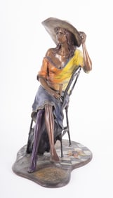 Isaac Maimon, Israeli (b. 1951), Coquette, 1995, cold painted bronze, ed. #91/150
