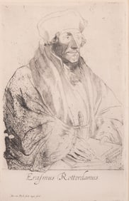 Anthony van Dyck, Flemish/British (1599-1641), Erasmus Rotterdamus, etching