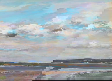 Fred Conway, Missouri (1900-1973), Beach Landscape, watercolor on paper