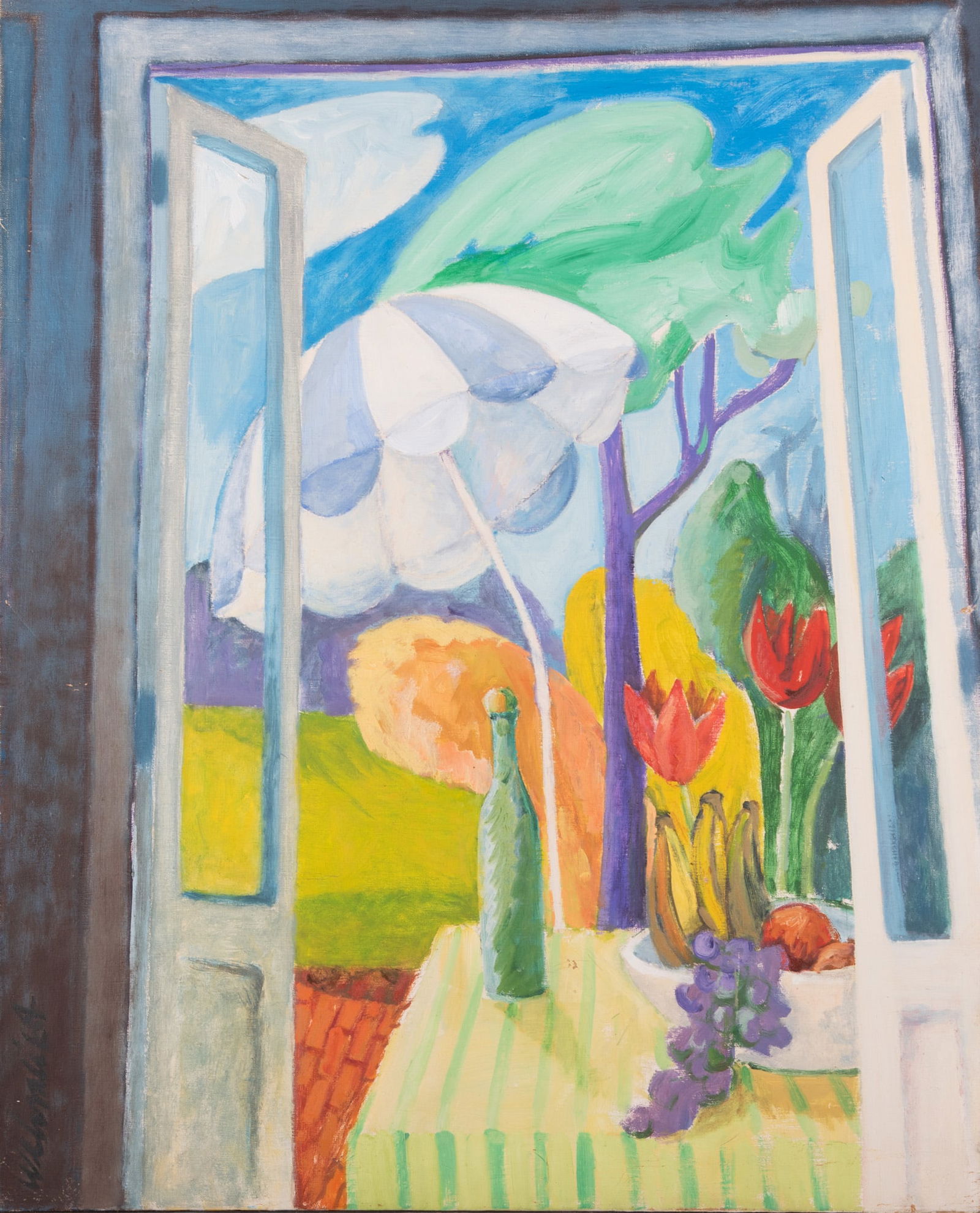 John Wehmer, Missouri (1927-2019), The Danish Garden, 1964, oil on canvas (1 of 6)