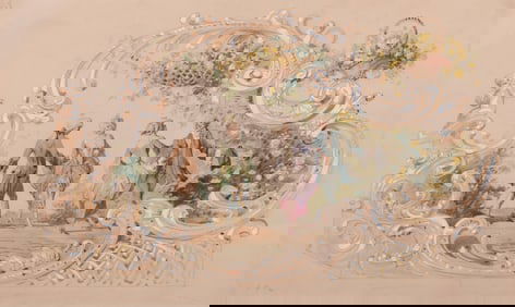 Two Original Toomey & Volland Veiled Prophet Float Designs