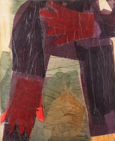 Paul Franck, Belgium (b. 1918), Sans Titre, 1969, mixed media collage