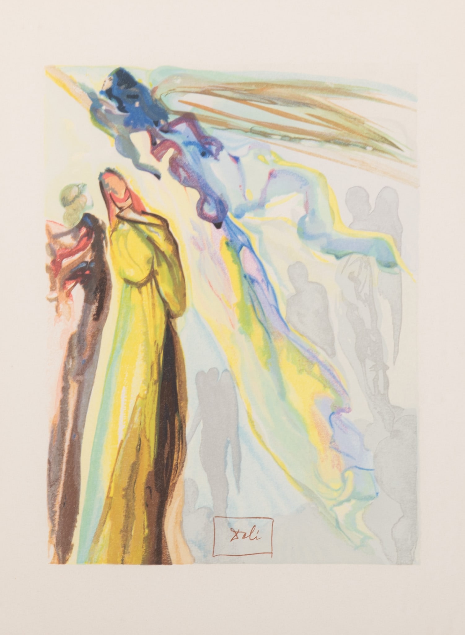 Salvador Dali, Spanish (1904-1989), The Ancestor's Apparition, Paradise Canto 16, 1960, color (1 of 4)