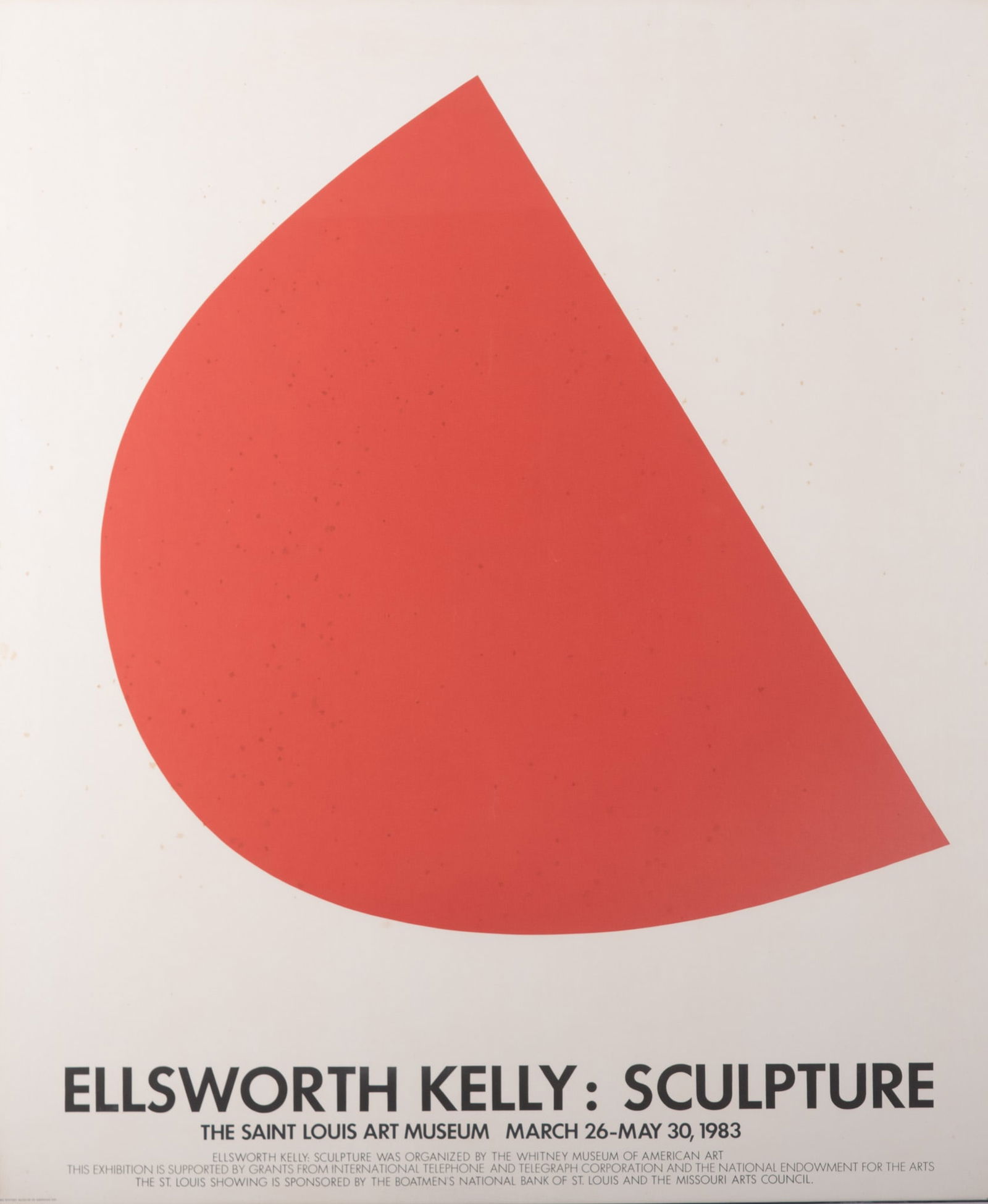 Ellsworth Kelly, New York / France (1923-2015), Ellsworth Kelly Sculpture Exhibition Poster, Whitney (1 of 4)