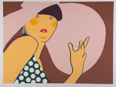 Kiki Kogelnik, (1935-1997), Lady with Hat, 1980, silkscreen, ed. 20/200