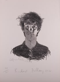 Alfred Leslie, American (1927-2023), Richard Bellamy, 1974, lithograph, ed. 34/50