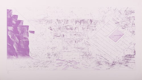 James Rosenquist, American (1933-2017), Path From the Wall, 2nd State, 1978, etching with engraving,