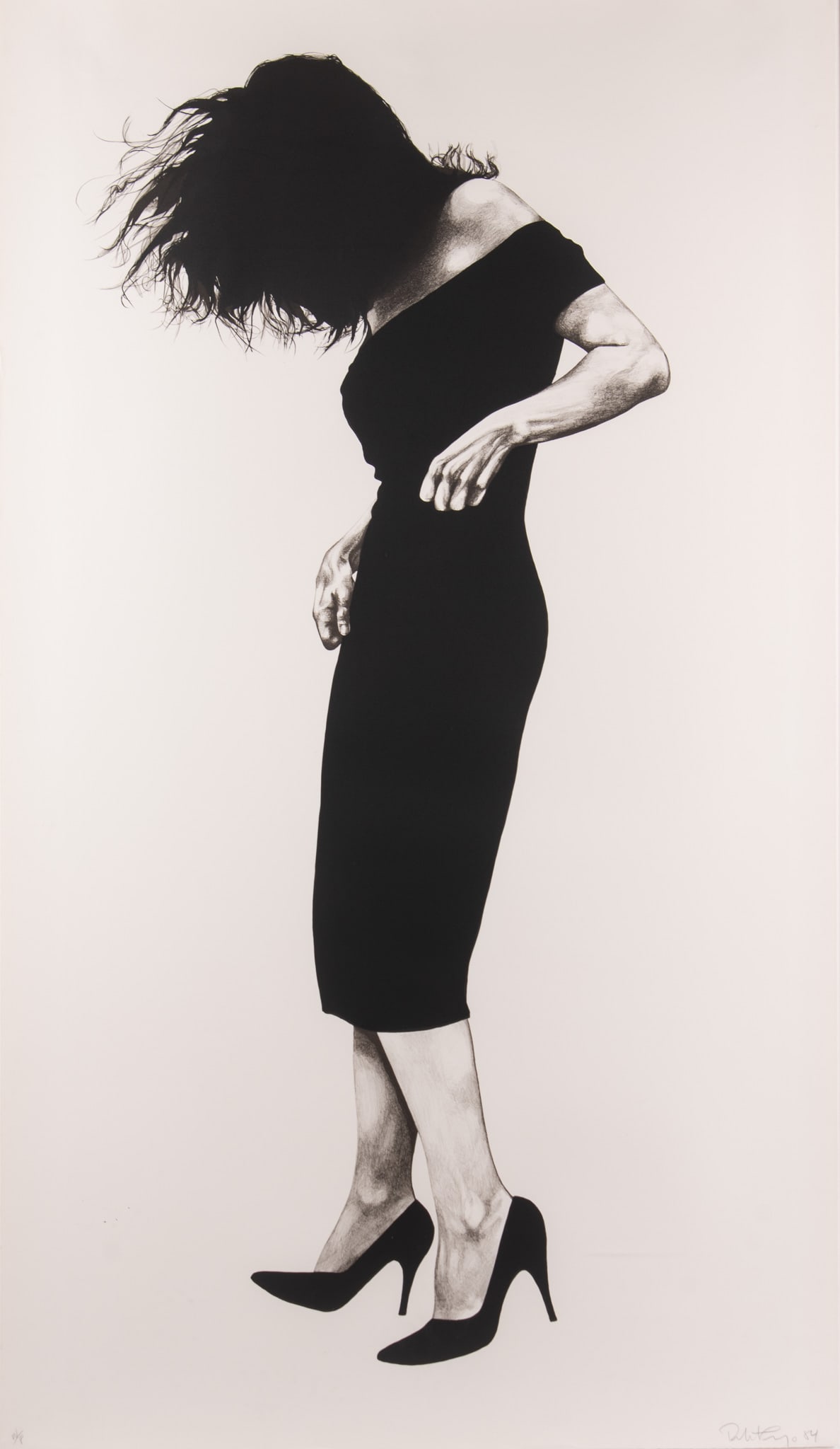 Robert Longo, American (b. 1953), Gretchen, From Men in the Cities, 1984, lithograph, on Arches wove: Robert LongoAmerican, (b. 1953)Gretchen, From Men in the Cities, 1984lithograph, on Arches wove paper, edition A.P.Published by Brooke Alexander Editionssigned, dated, and notated in pencil lower marg