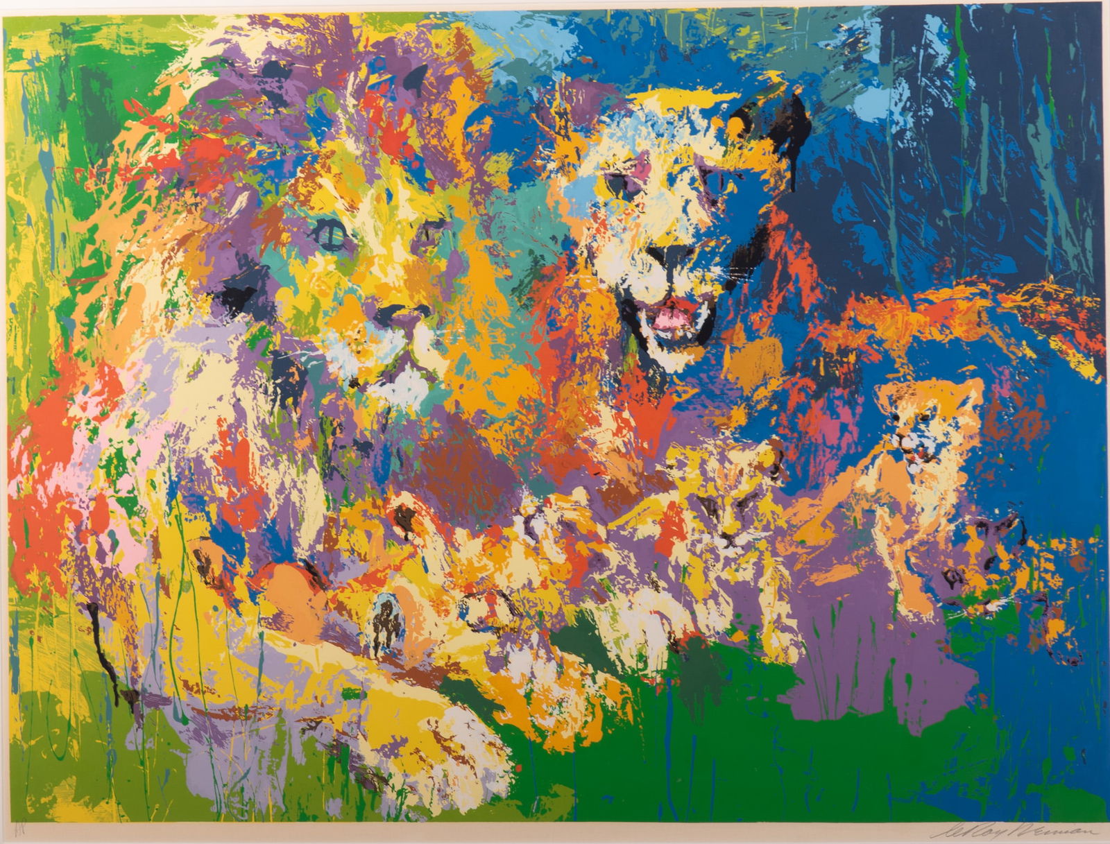 LeRoy Neiman, New York (1921-2012), Lion's Pride, serigraph, ed. A.P. (1 of 5)