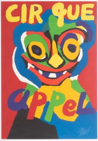 Karel Appel, Dutch (1921-2006), Cirque, color lithograph, ed. A.P.