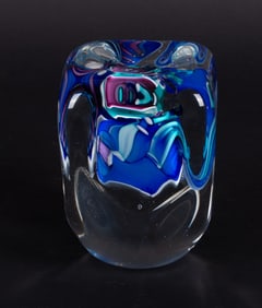 An Oversized Schmidt Rhea Art Glass Paperweight