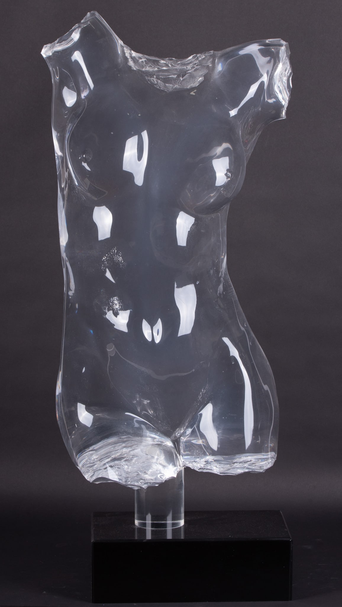 Mid-Century Modern Lucite Sculpture of a Female Torso (1 of 4)