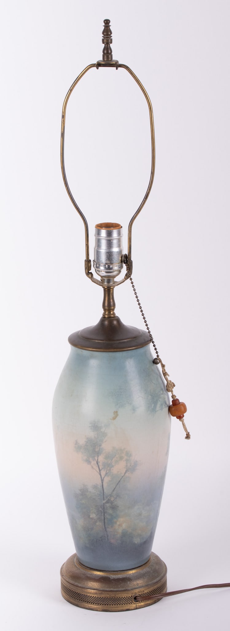 An American Landscape Vellum Glaze Art Pottery Lamp, Edward Diers for Rookwood (1 of 7)