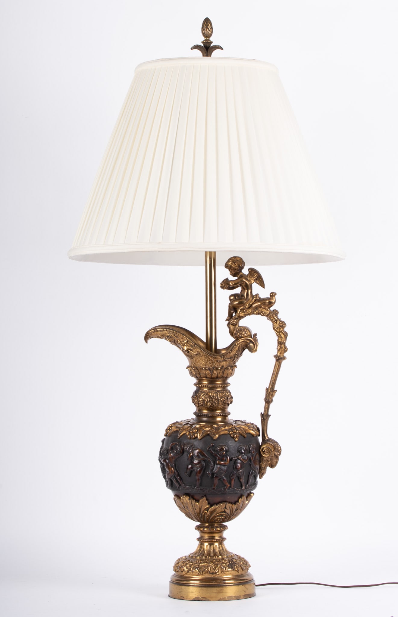 Neoclassical Style Ewer Turned Lamp (1 of 4)