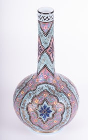 A Thomas Webb Moroccan Art Glass Vase