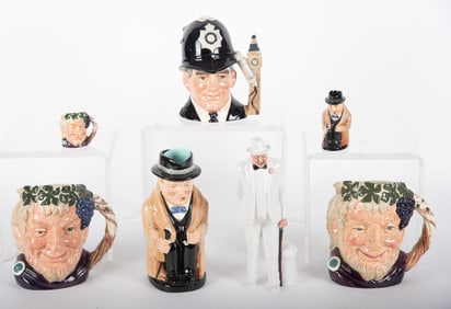 Royal Doulton Collection Including Winston Churchill Figure