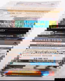 Collection of Books on Contemporary Artists: David Hockney, Alex Katz, Sol Lewitt, Donald Judd,