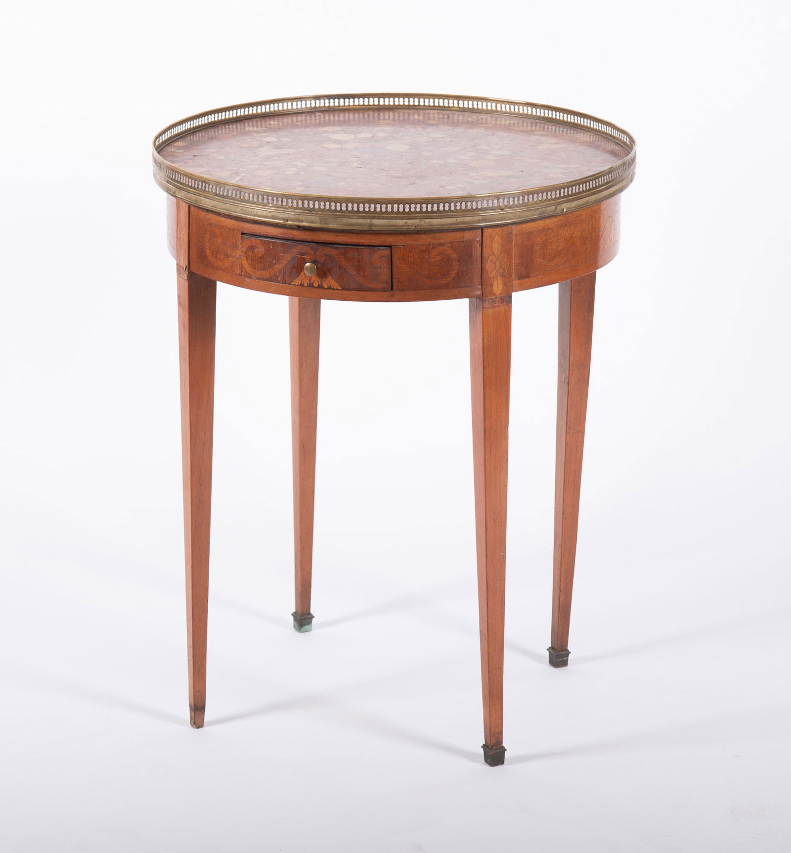 Marble Top French Side Table (1 of 3)