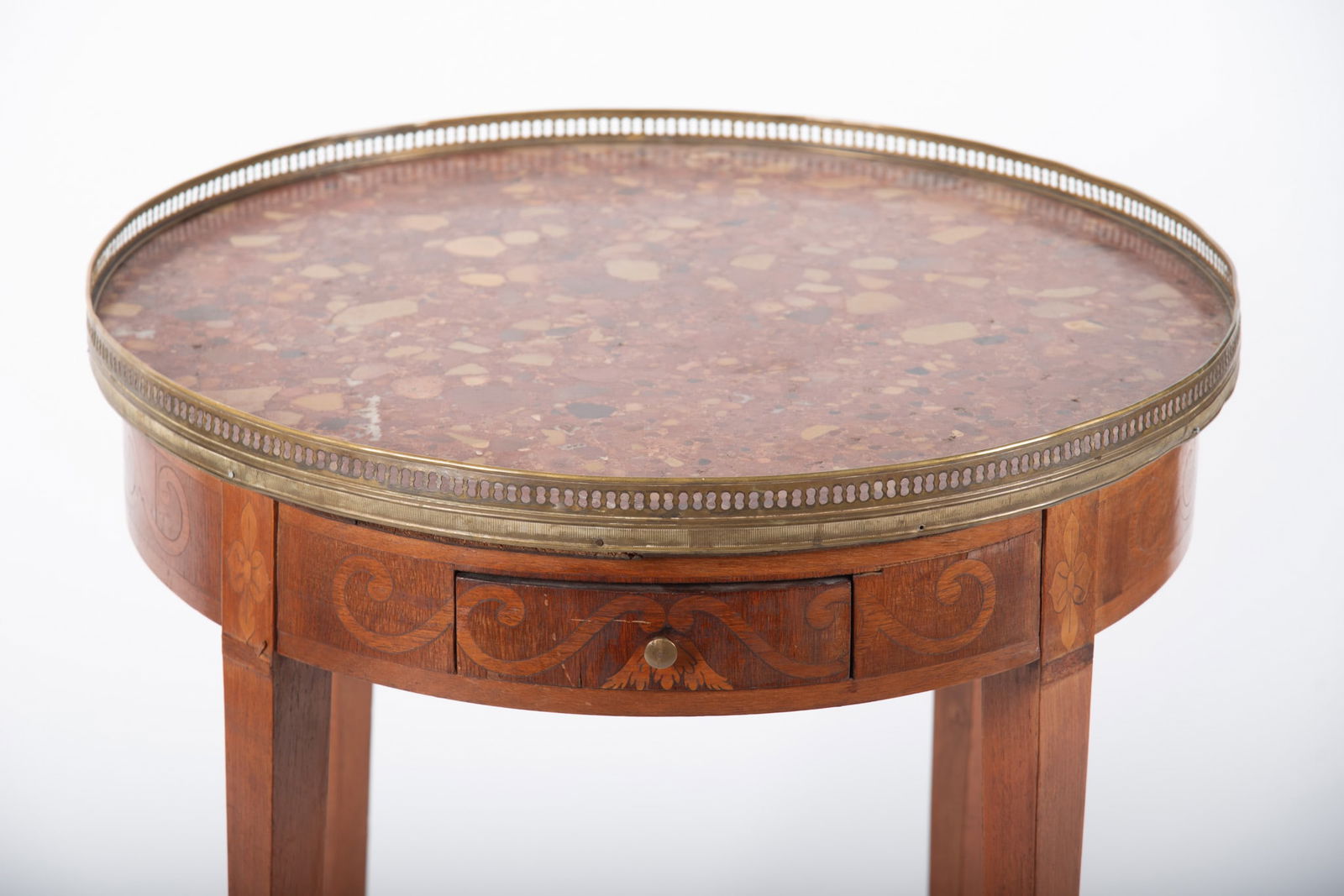 Marble Top French Side Table - 2