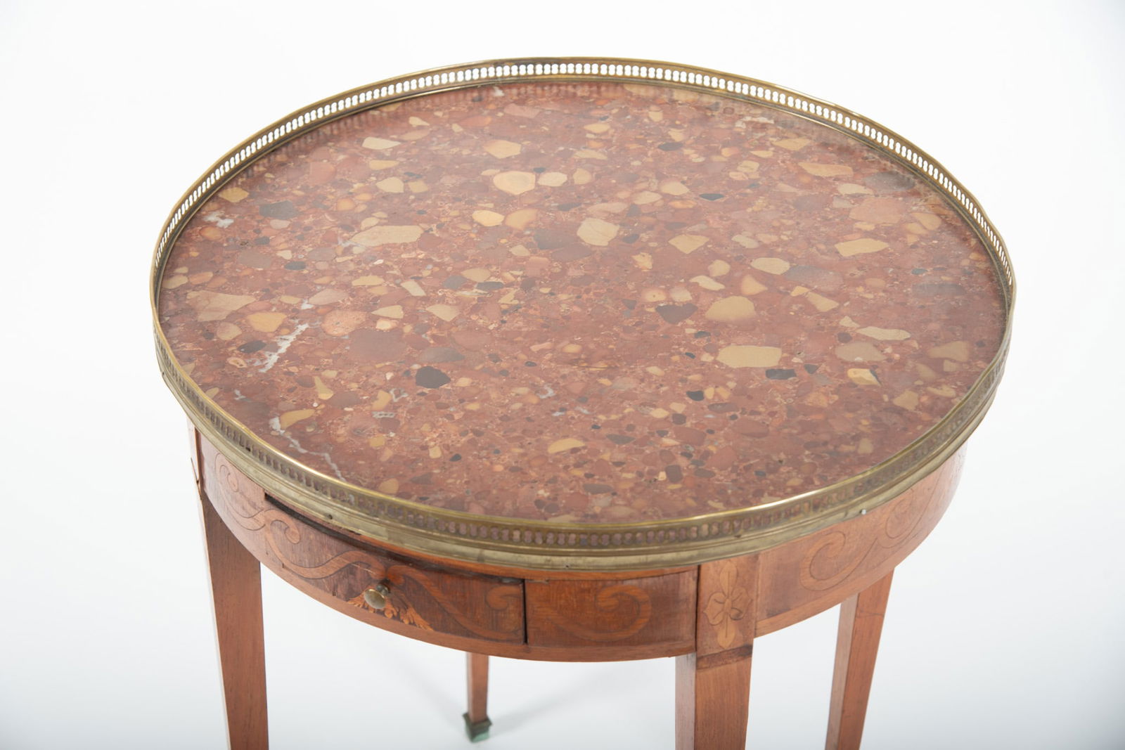 Marble Top French Side Table - 3