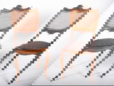 Pair Of Louis XV Style Provincial Side Chairs