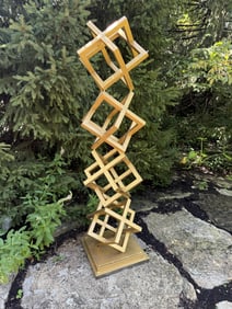 Contemporary Outdoor Sculpture Stacked Cubes