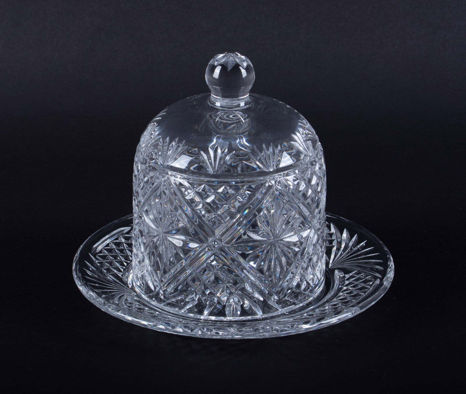 A Crystal Cheese Dome, Samuel Miller for Waterford (1 of 5)
