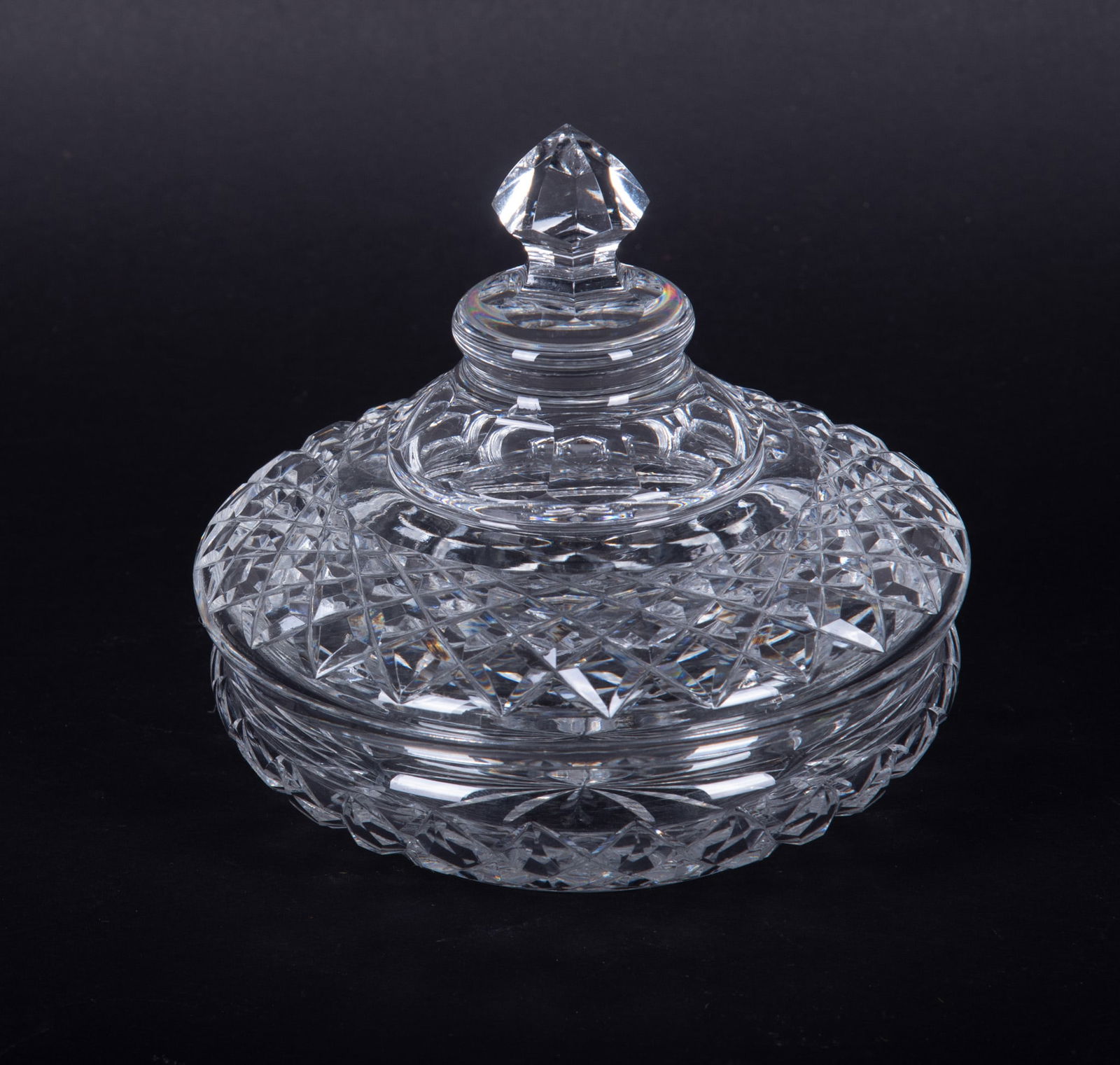 A Heavy Waterford Crystal Covered Bowl (1 of 2)
