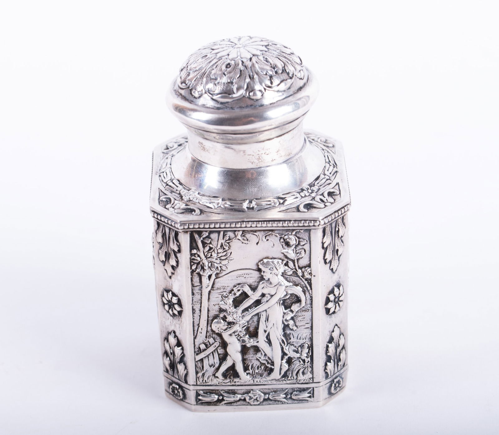 Hanau Silver Tea Caddy - 2