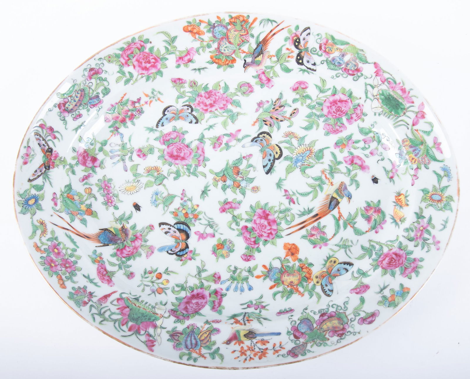 A Large Chinese 19th Century Celadon Platter (1 of 4)