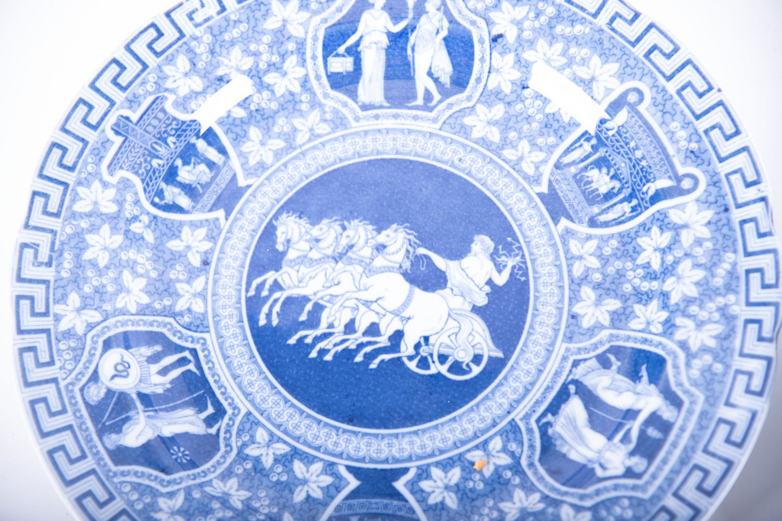 Two Antique Spode Blue Transferware Serving Plates - 2