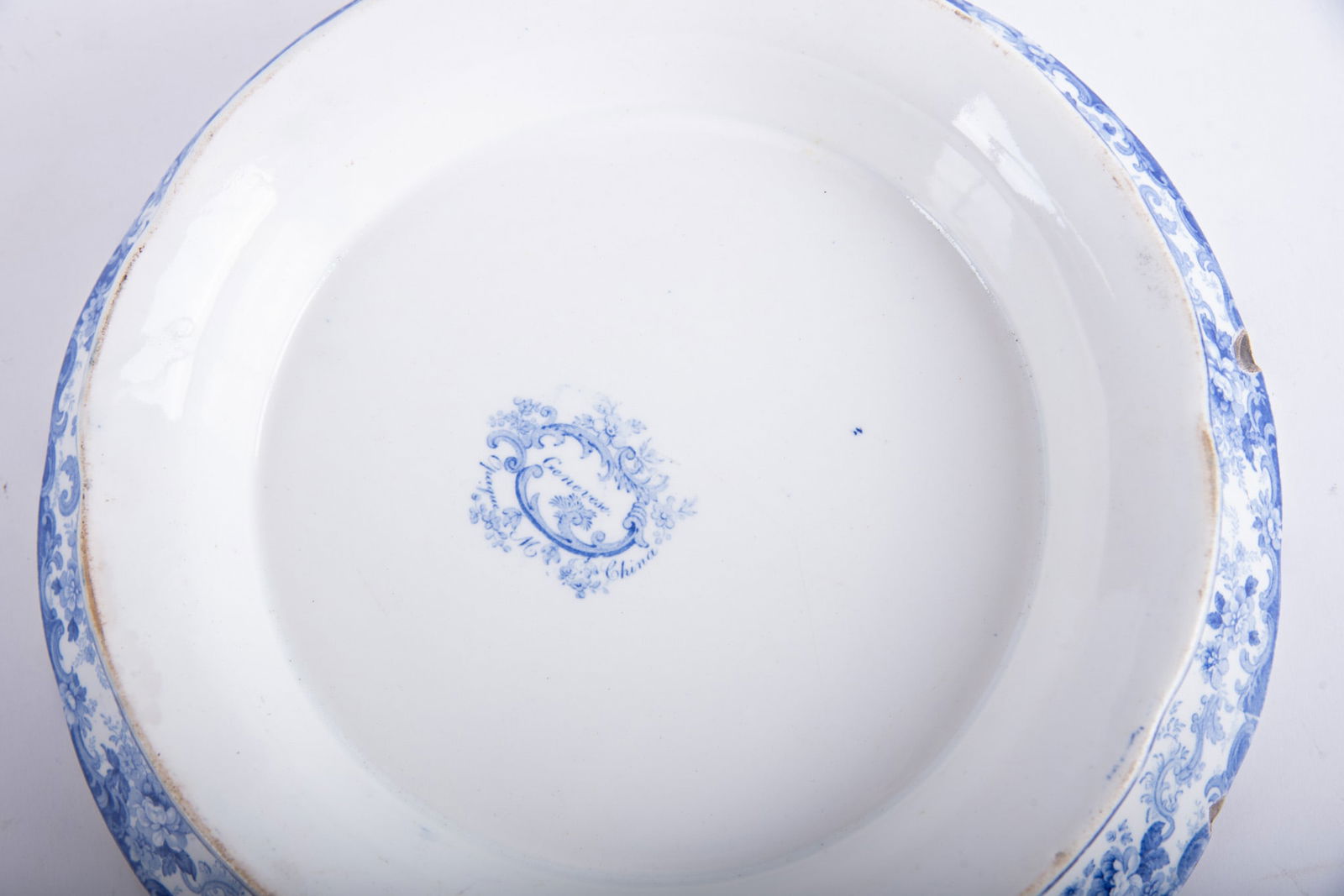 A Large Minton Genevese Pattern Footed Cake Plate - 4