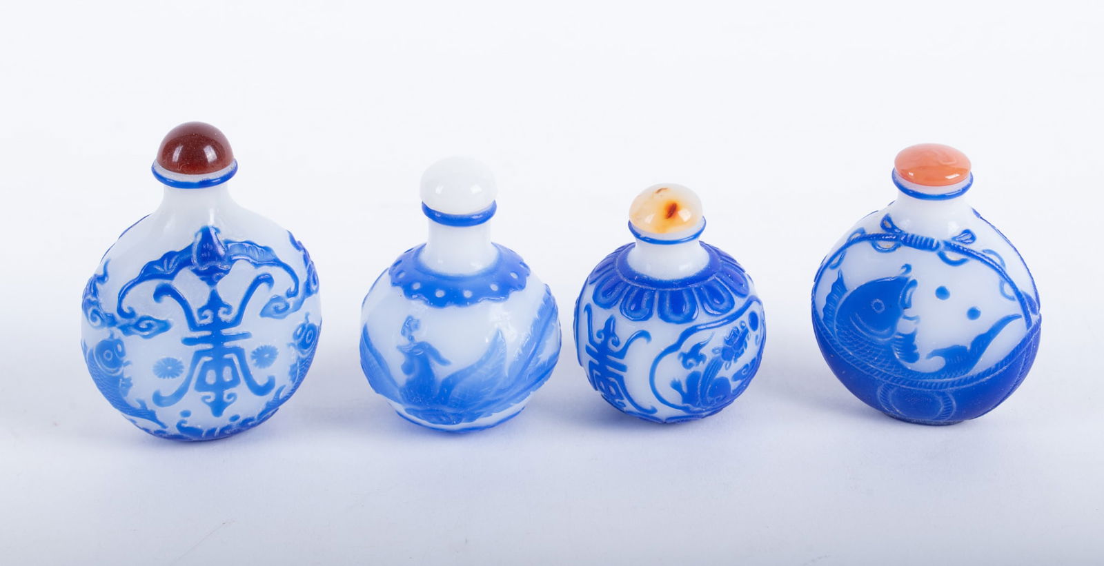 A Collection of Four Vintage Chinese Snuff Bottles (1 of 4)