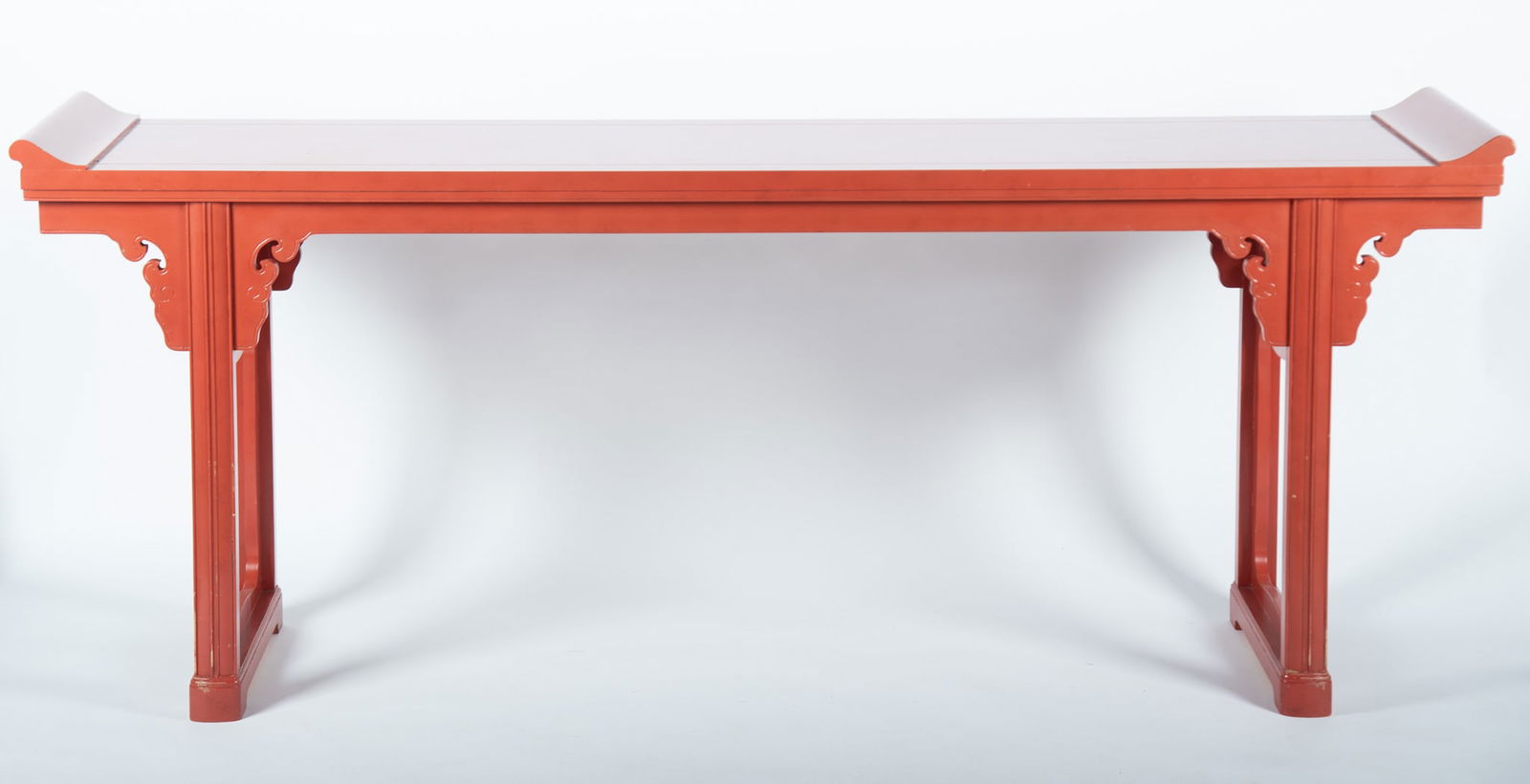 Chinese Red Lacquer Altar Console Table (1 of 3)