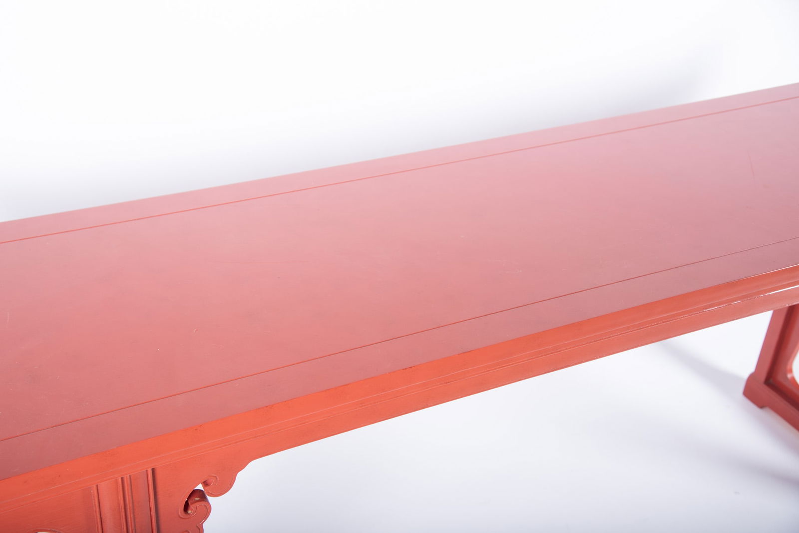 Chinese Red Lacquer Altar Console Table - 3