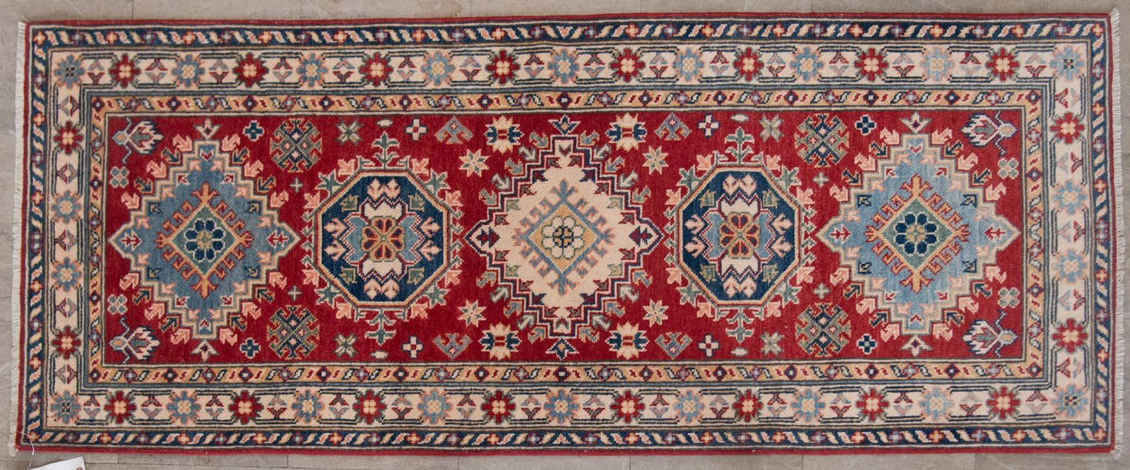 Handwoven Kazak Hall Rug (1 of 2)