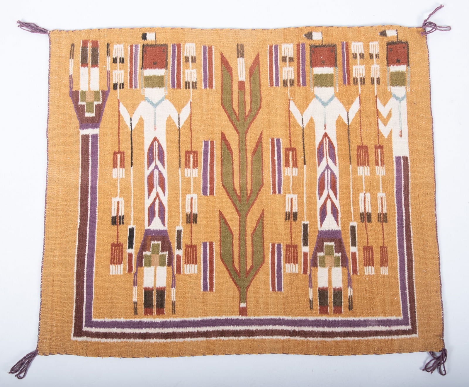 A Handwoven Navajo Yei Rug (1 of 2)