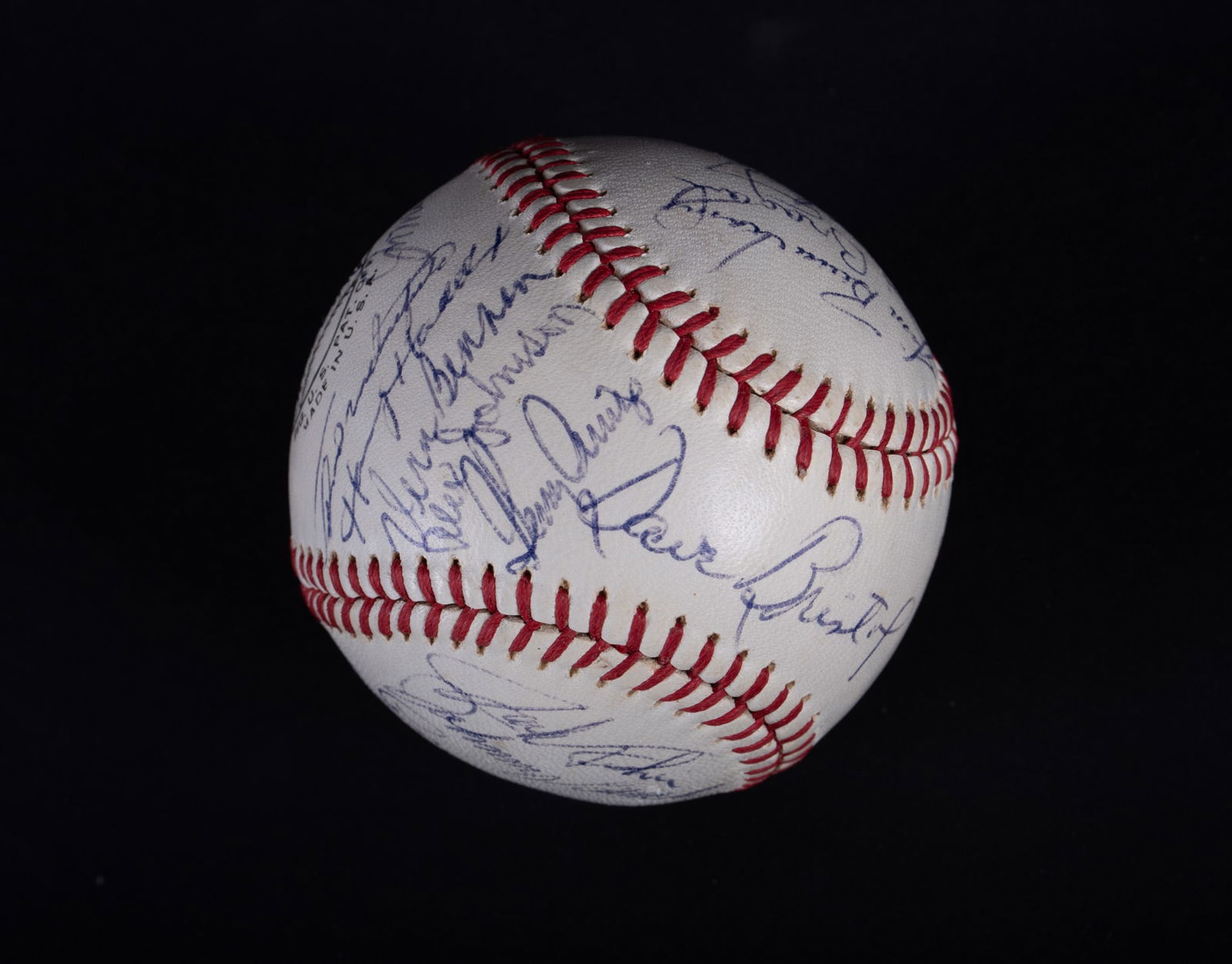 Team Signed 1969 Cincinnati Reds Baseball - 3