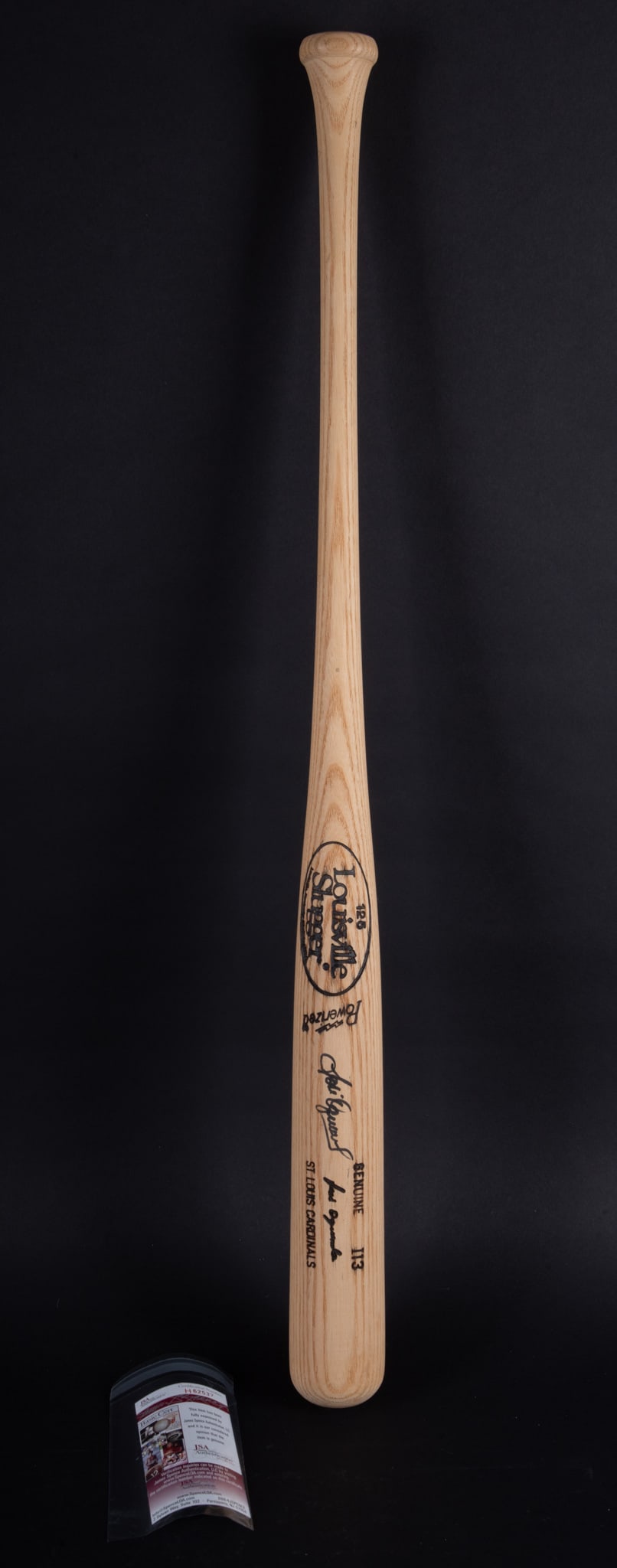 Jose Oquendo Game Used Signed Louisville Slugger Bat (1 of 3)