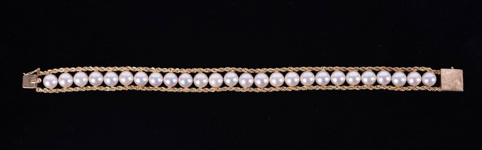 14K Yellow Gold Cultured Pearl Bracelet (1 of 2)