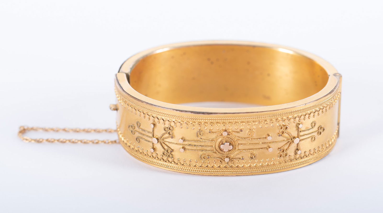 Antique Etruscan Style Bracelet - Gold Plated (1 of 3)