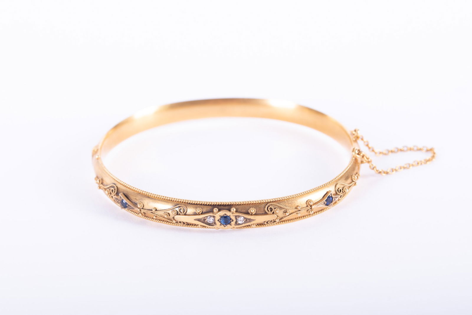 14K Yellow Gold Antique Etruscan Style Bracelet (1 of 2)