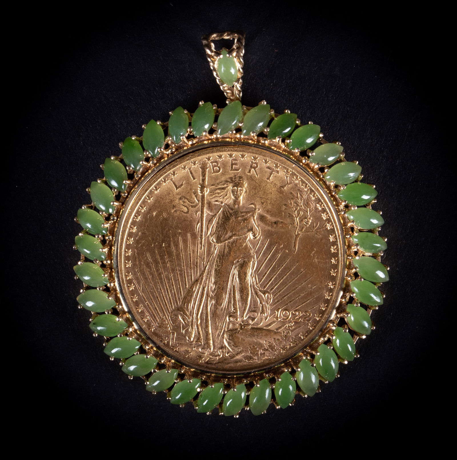 Magnificent Twenty Dollar Gold Piece Pendant (1 of 4)
