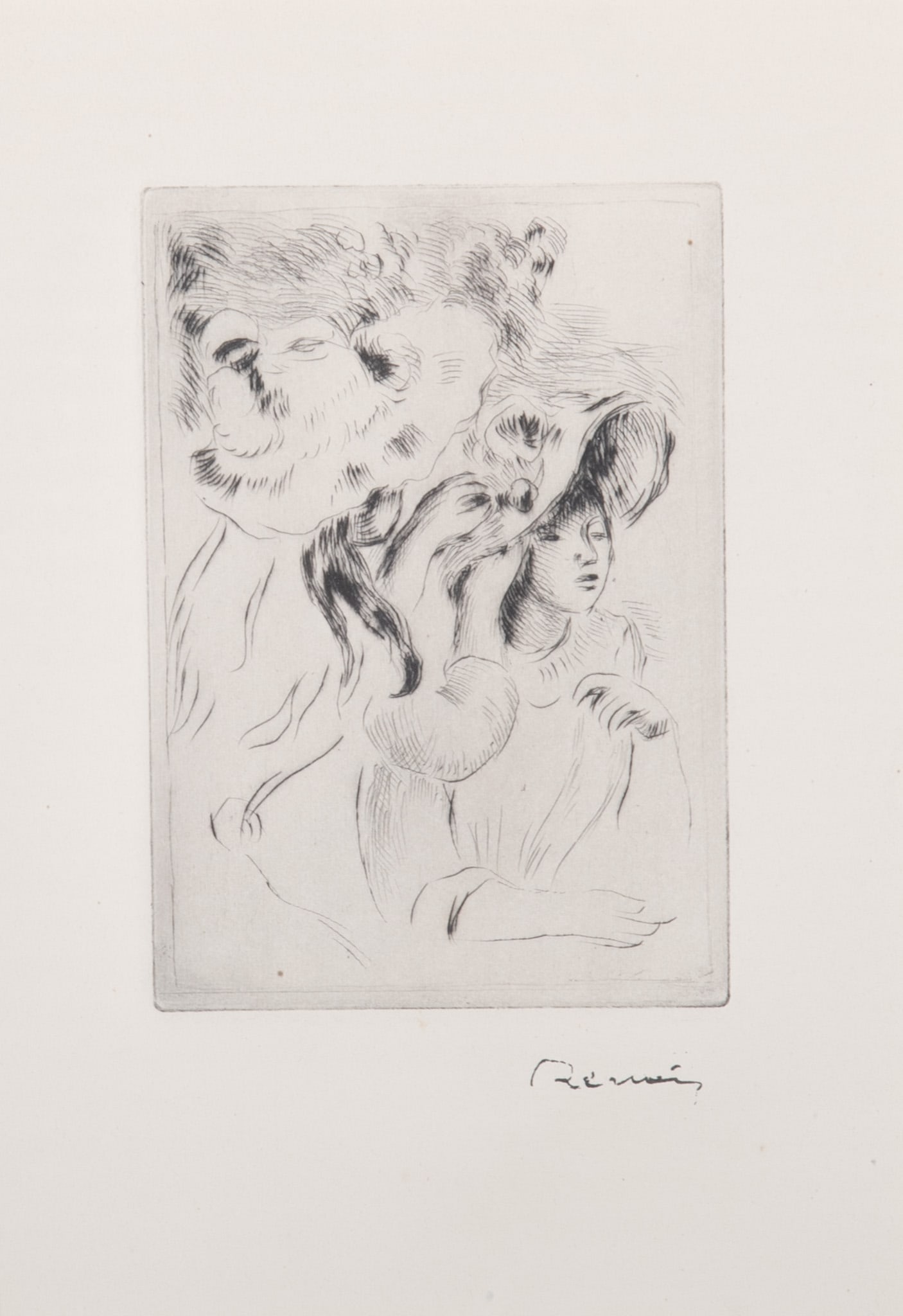 Pierre-Auguste Renoir, French (1841-1919), Le Chapeau ?pingl? (La Fille de Berthe Morisot et sa (1 of 4)